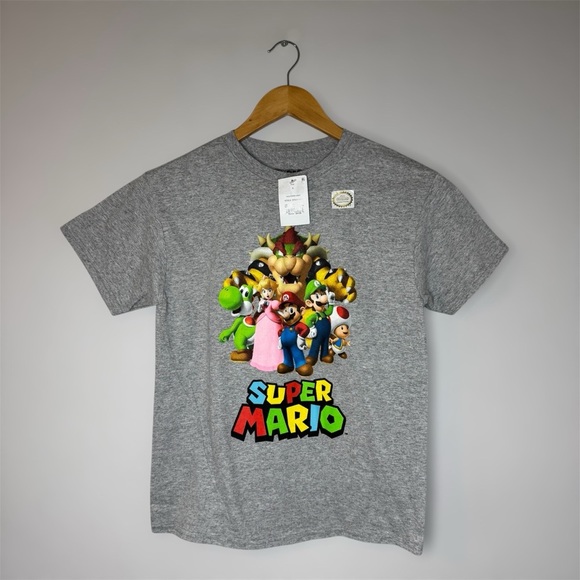 New Nintendo Gray Kids T-Shirt - Picture 1 of 7
